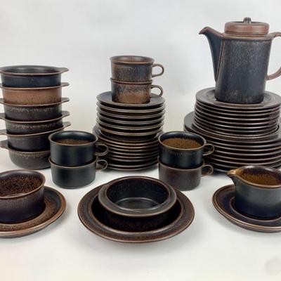 #104 • Arabia Finland Brown Ceramic Dishware
