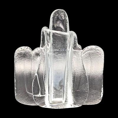 #127 • Signed Bertil Vallien Boda-Afors Clear Vase
