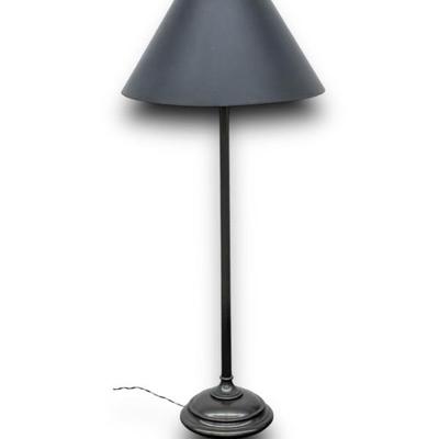 #44 • Pottery Barn Standing Accent Lamp with Black Shade
