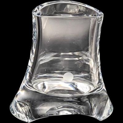 #126 • Nambe Crystal Bridge-Foot Nambe Vase
