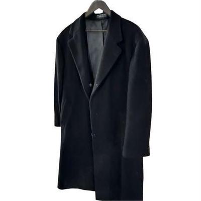 Lot 088
Mens Italian Black Cashmere Blend Coat by Chereskin