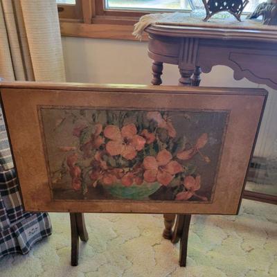 Small old card table
