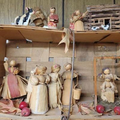 Corn Husk Folk Art Dolls
