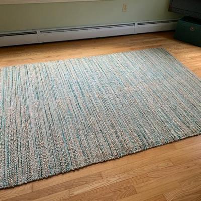 Crate and Barrel jute rug, 5’3” x 8’