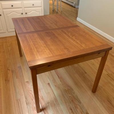 Mid century Danish teak expandable dining table