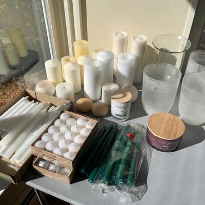 Large candle lot