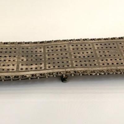 Antique Rodgers s-plate cribbage board