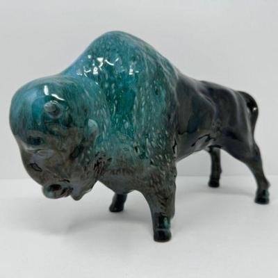 Dip Glazed Terracotta Buffalo Figurine	