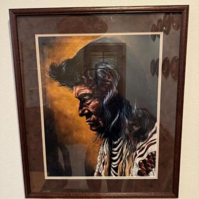 Native American Warrior Portrait	