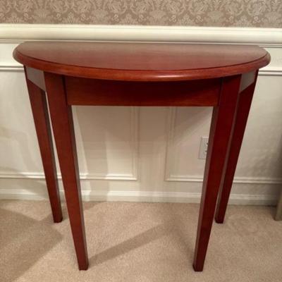 Classic Half Moon Console Cherry Table 	