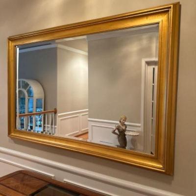 Gold Frame Rectangle Mirror	