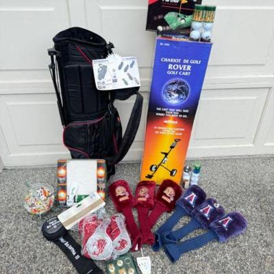 Golf Beginners Bundle: Rover Golf Cart, Golf Balls, Tees, & More	