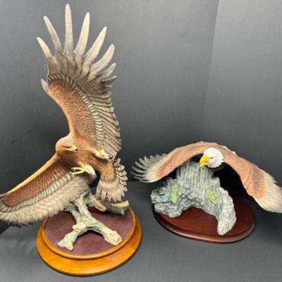 Porcelain Lenox Eagle of Splendor & 1989 American Glory Eagle	