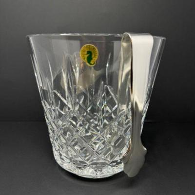 Waterford Crystal Ice Bucket w/ Tongs	