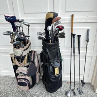 Swing Into Action! Golfing Bundle (2 Bags + Mixed Golf Club Set)	