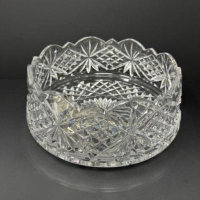 XL Waterford Crystal Giftware Round Bowl in Diamond Pattern	