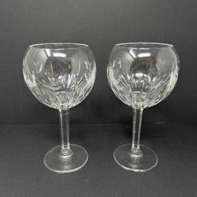 Pair of Waterford Crystal Millennium Love Balloon Goblet Hearts	