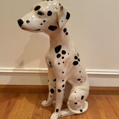 Large Decorative Dalmatian Ceramic Figurine	