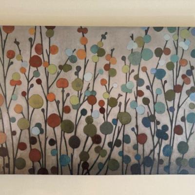 Colorful Abstract Floral Wall Art	