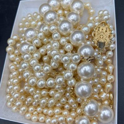Mystery Box of Faux Pearl Necklaces
