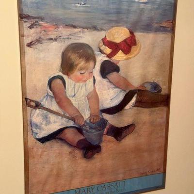 Mary Cassatt - Children Playing On The Beach Signed
