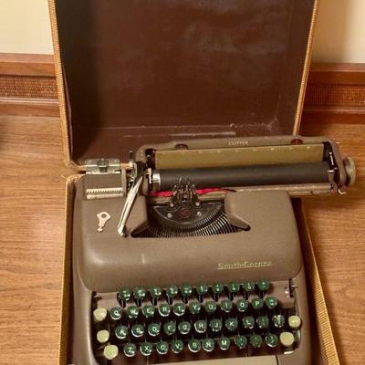 Smith-Corona Typewriter With Case