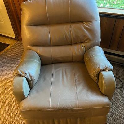 Faux Leather Rocking Recliner
