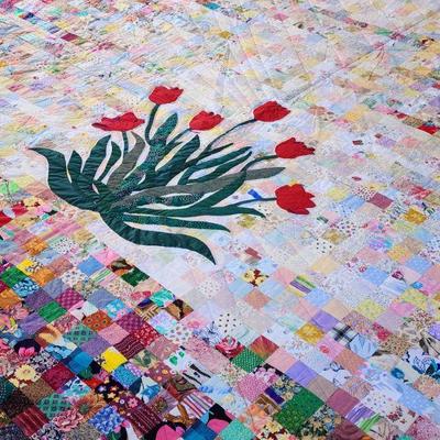 Patchwork Quilt | Approximately 124" x 118"