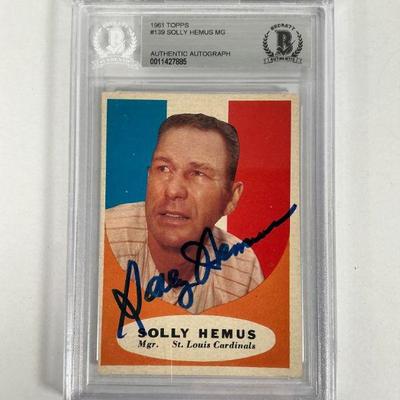 Solly Hemus (Auto) - Beckett