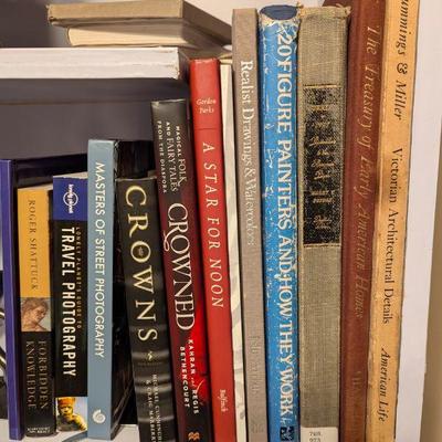 Just a few of the many books.