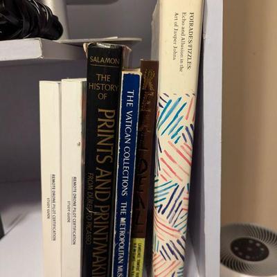 Just a few of the many books.