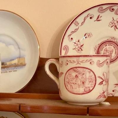 City cups and saucers, New Orleans, new york