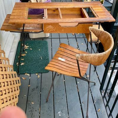 Author Umanoff  desk and chair, mid century modern