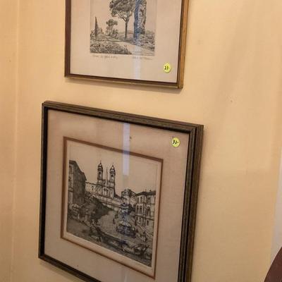 Signed numbered prints
