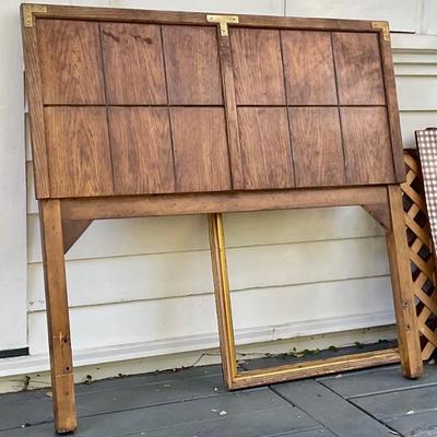 Mid century twin headboard