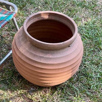 Large round clay pot, from attic