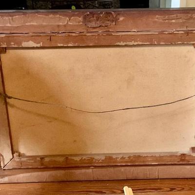 Back of Drysdale painting