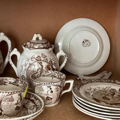 Antique child’s tea set