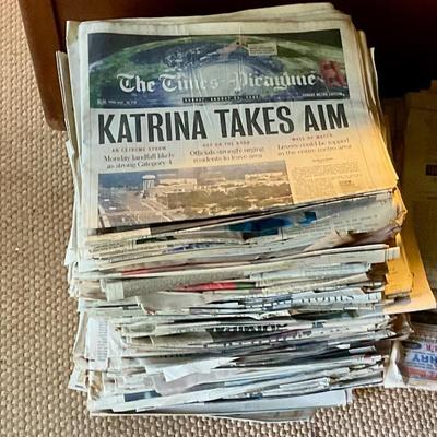 Katrina news papers