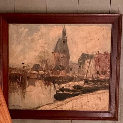 Antique oil painting