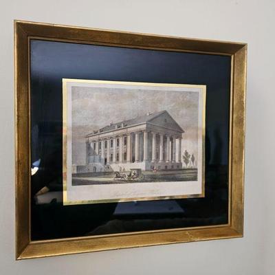 Sale Photo Thumbnail #128: Richmond capitol framed picture