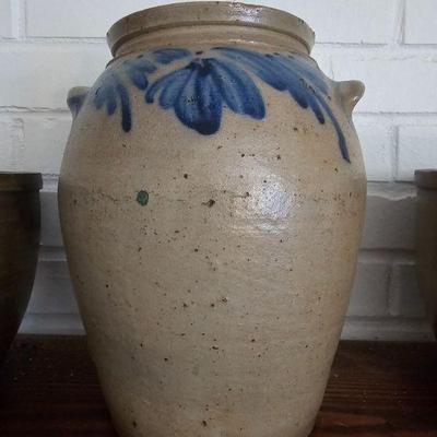 Salt-glazed crock