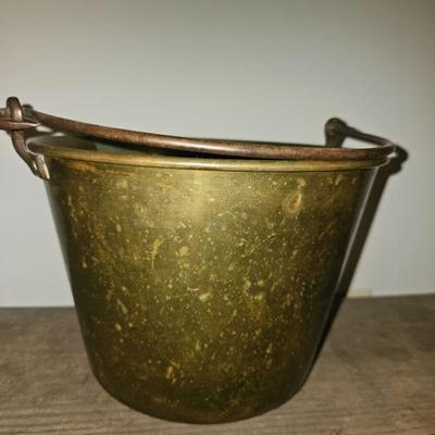 Brass apple butter pot