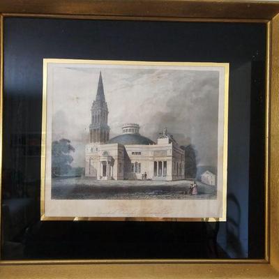 Richmond Episcopal church framed picture