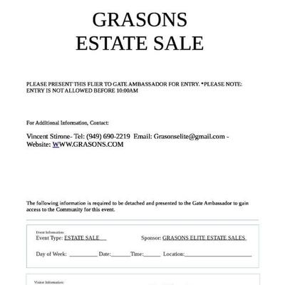 Estate sale photo