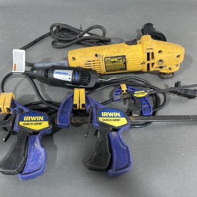 Lot 142 | Dewalt DW400 Angle Grinder & Dremel 200
