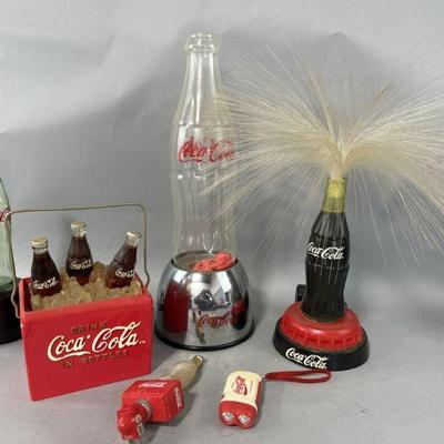 Lot 108 | Coca Cola Fountain, Fiber Optic, Caps & More

