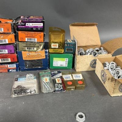 Lot 181 | Screws, Nails & Plastic Blushings 1/2 & 3/4 Inches
