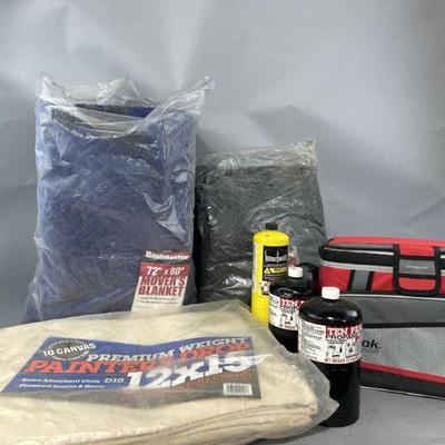 Lot 196 | Movers Blankets, Painters Drop, Propane & More
