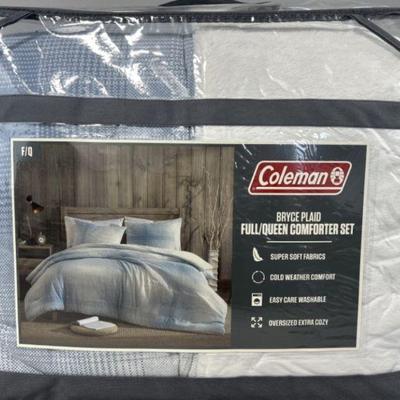 Lot 369 | New Coleman Bryce Plaid Full/Queen Comforter Set
